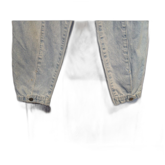 BCBGMAXAZRIA Snap-Vent Light Wash Denim Jeans Size 27" Waist Model Off-Duty Y2K - Picture 3 of 7